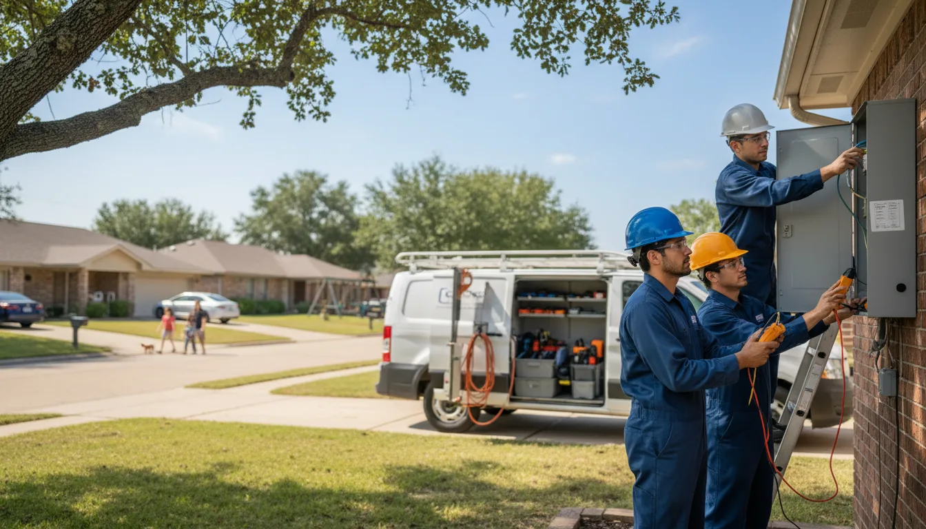 Certified electrician providing emergency electrical services in Hettick, IL